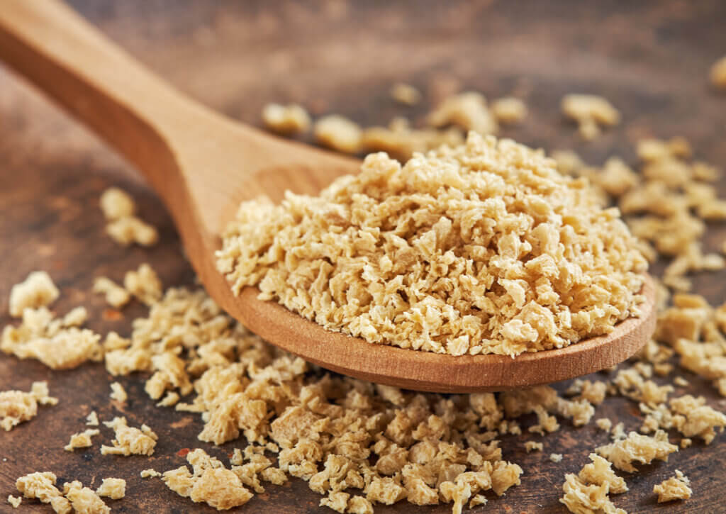 La soja texturizada ofrece un aporte de proteínas importante.