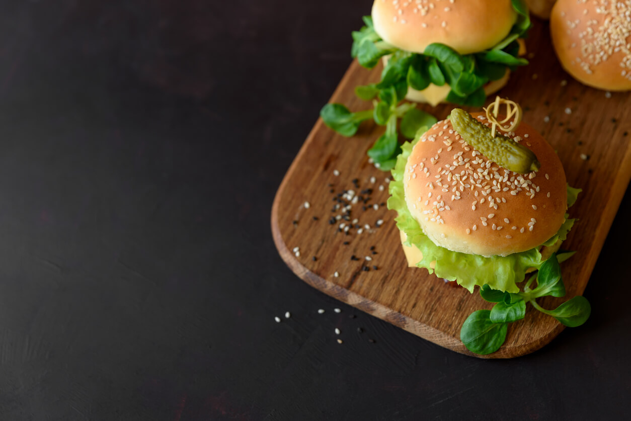 Deliciosa hamburguesa de lechuga