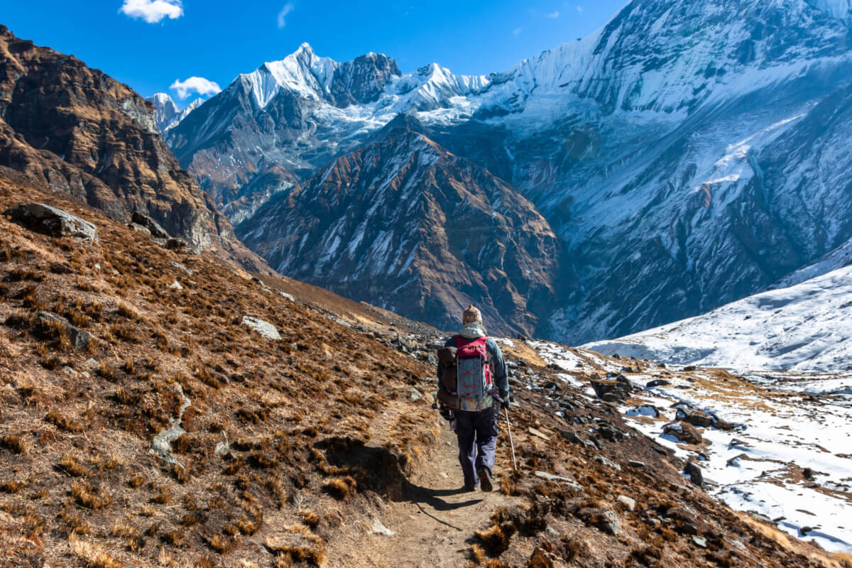 El famoso Himalaya es otro sitio recomendado para realizar hiking.