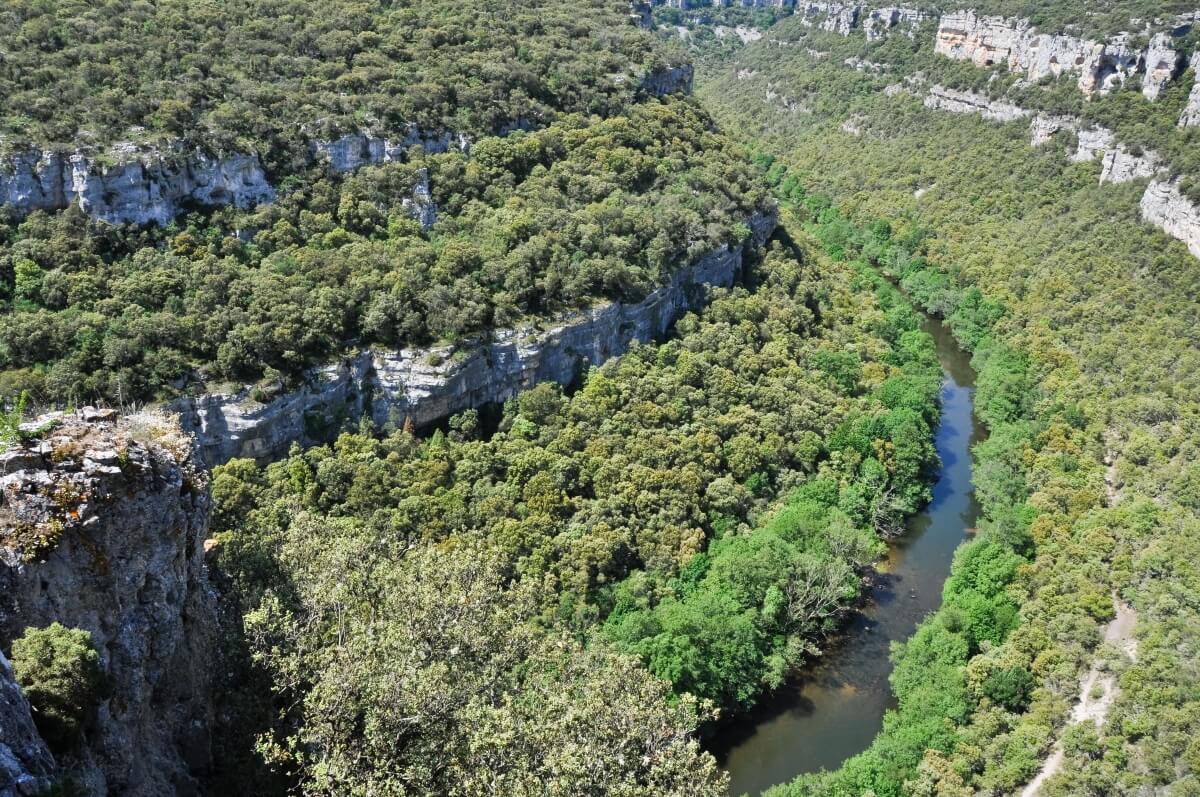 Panorámica del Cañón del Ebro. 