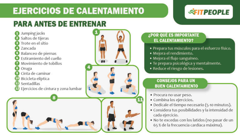 ejercicios de calentamiento para antes de entrenar