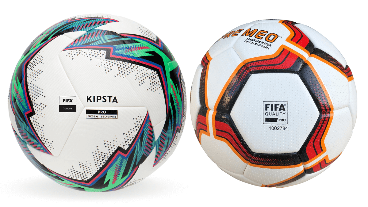 Dos balones de fútbol profesionales