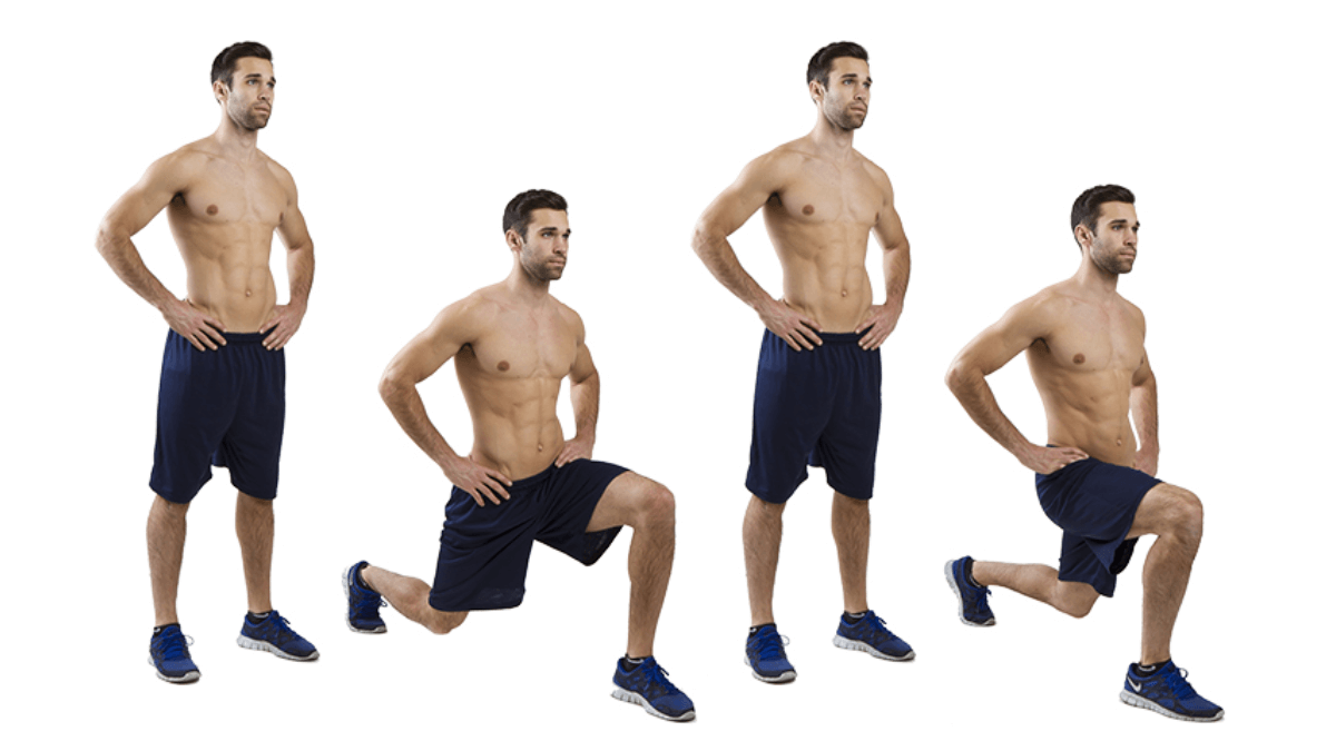 Las zancadas hacen parte de una rutina de ejercicios para pantorrillas