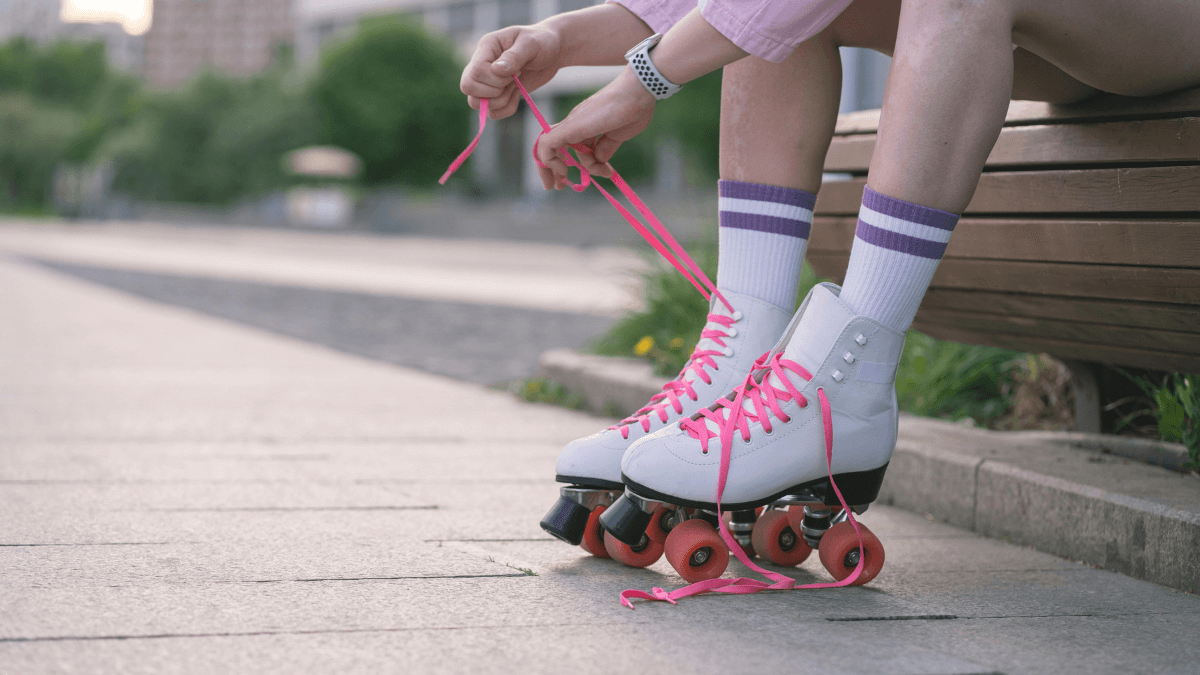 Patines de patinaje artístico sobre ruedas