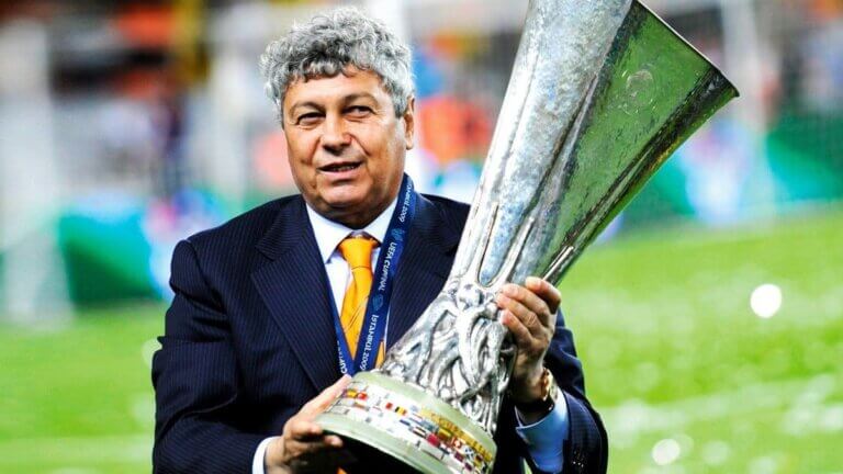 Mircea Lucescu con la UEFA Europa League